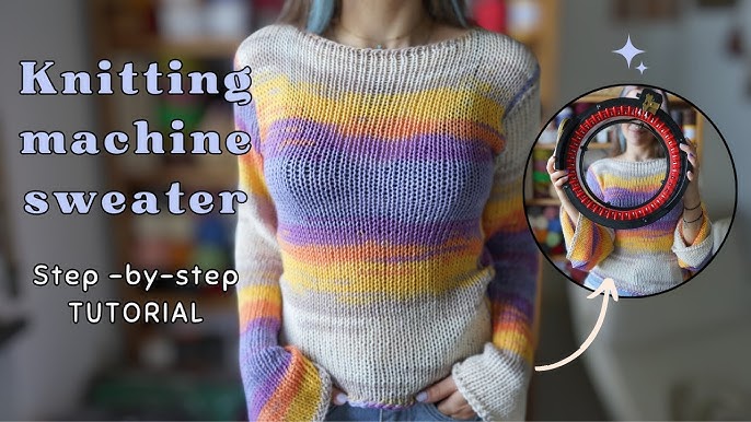 How to Knit a Sweater with a Machine： Fast and Efficient Techniques