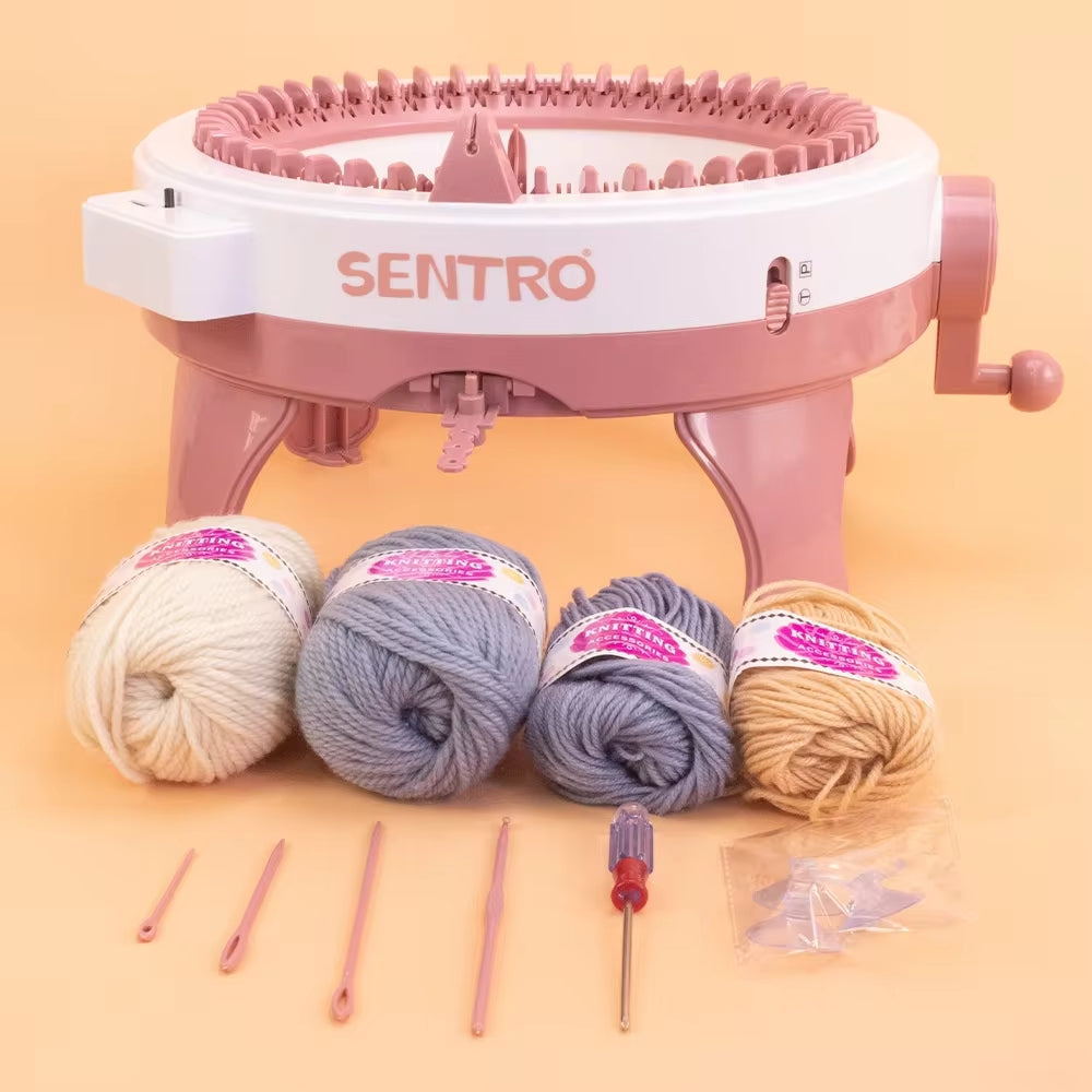 Create Beanies and Scarves Effortlessly with the Sentro 48 Knitting Machine