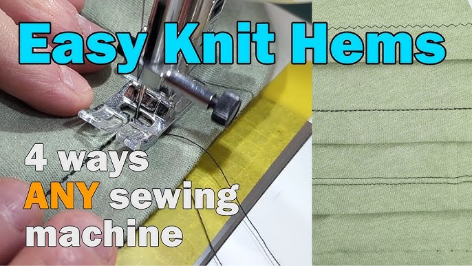 Hemming Techniques for Knitted Fabric on a Regular Sewing Machine