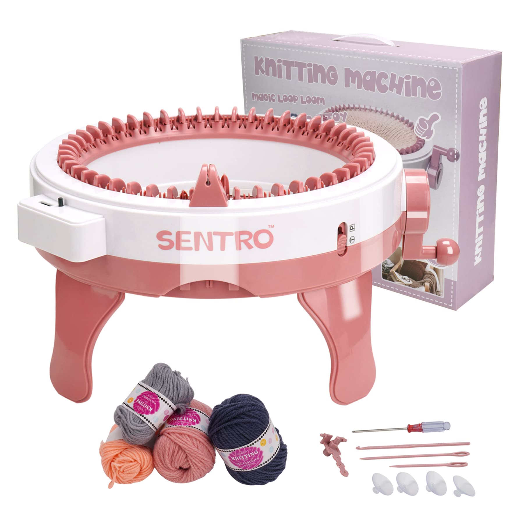 Sentro Knitting Machine 48: Perfect for Creating Adult Hats, Scarves, and More