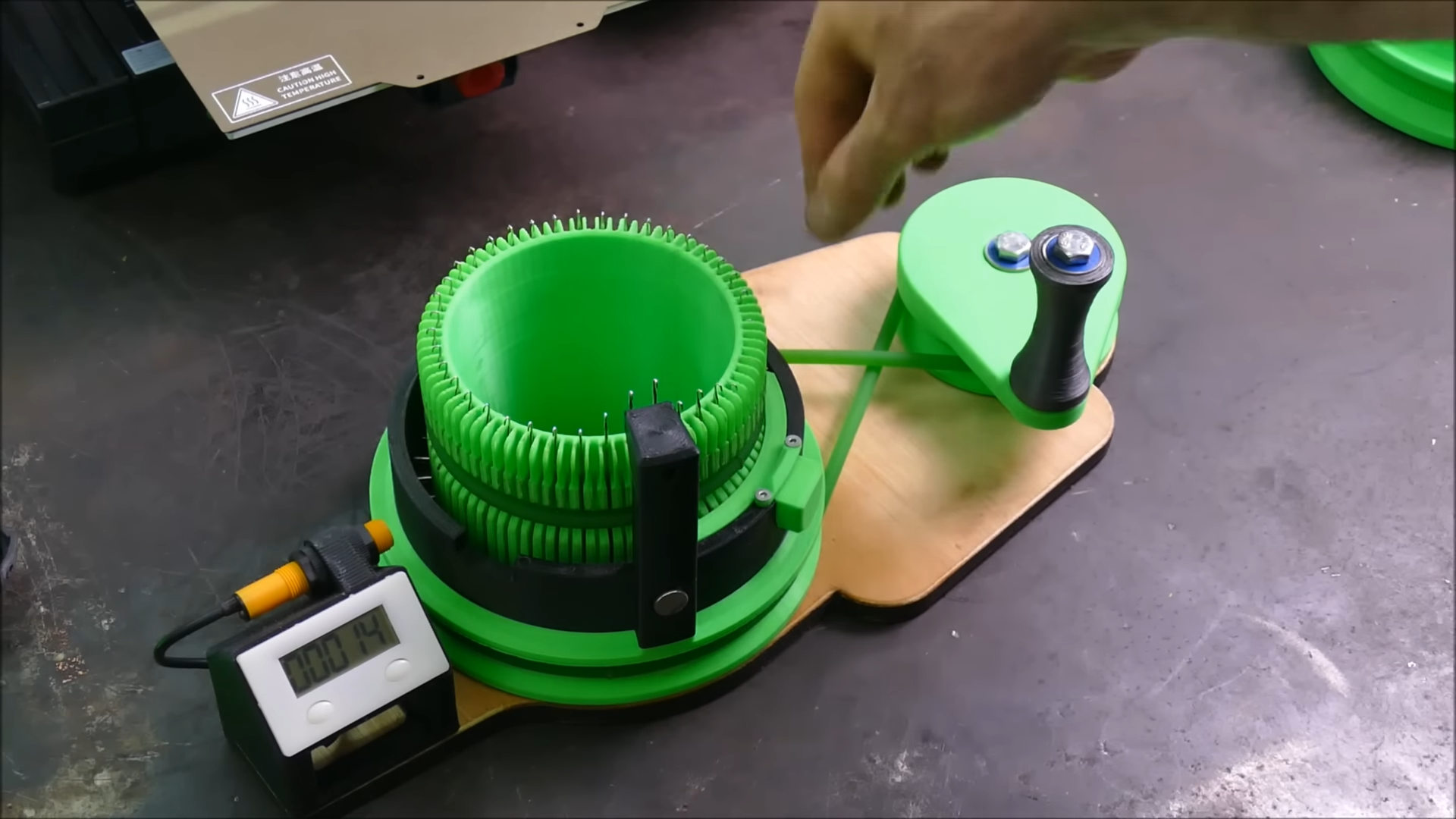 3D Printed Circular Sock Knitting Machine: A Modern Twist on Vintage Design